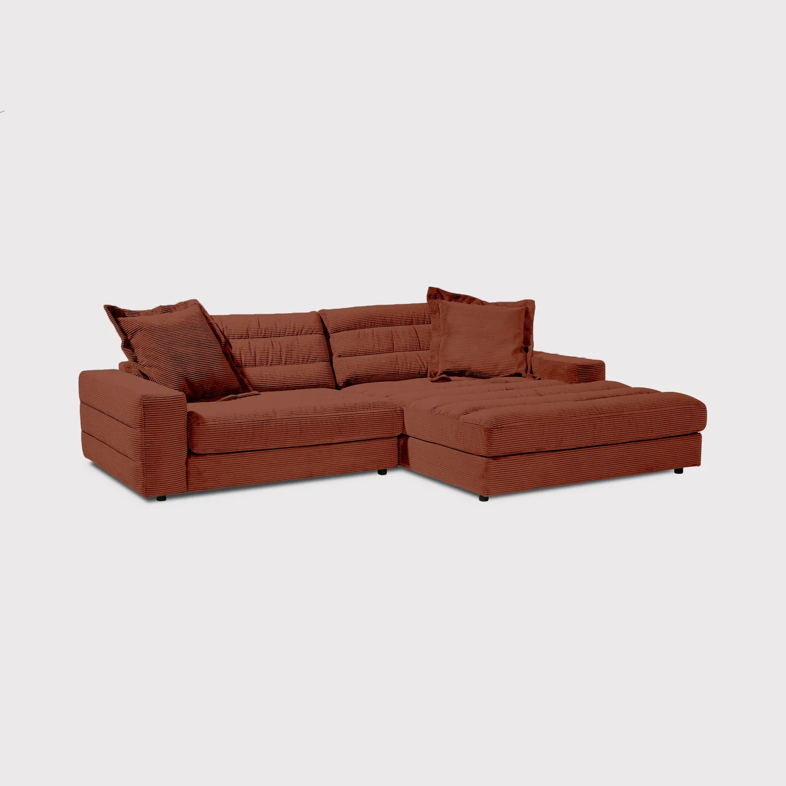 Twain Chaise Corner Sofa Right, Red Fabric | Barker & Stonehouse 2