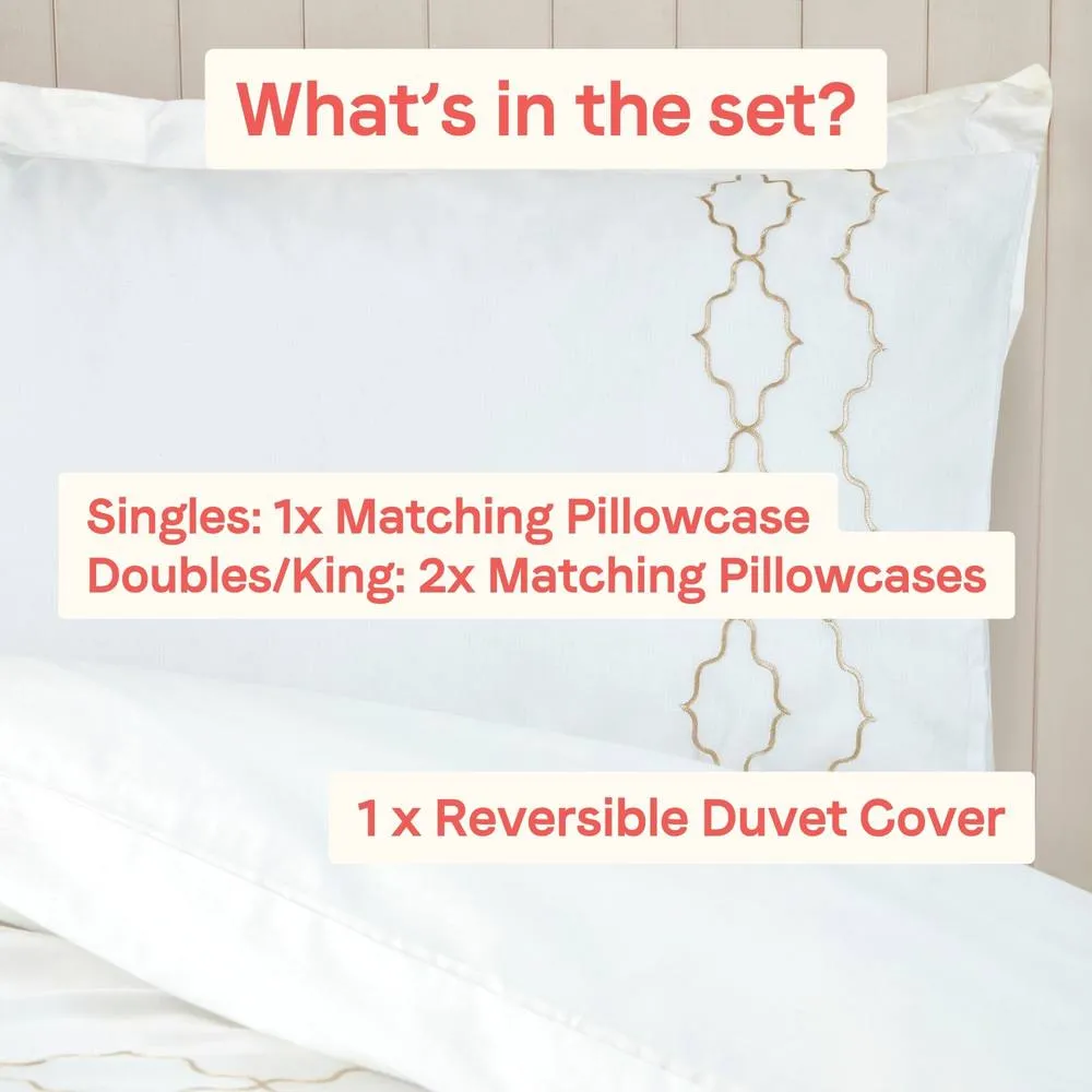 Rapport Home Modena Geo Polycotton Duvet Cover Set with Pillowcase 4