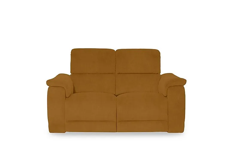 Genius Fabric 2 Seater Power Recliner Sofa with Power Headrests - Opulence Saffron