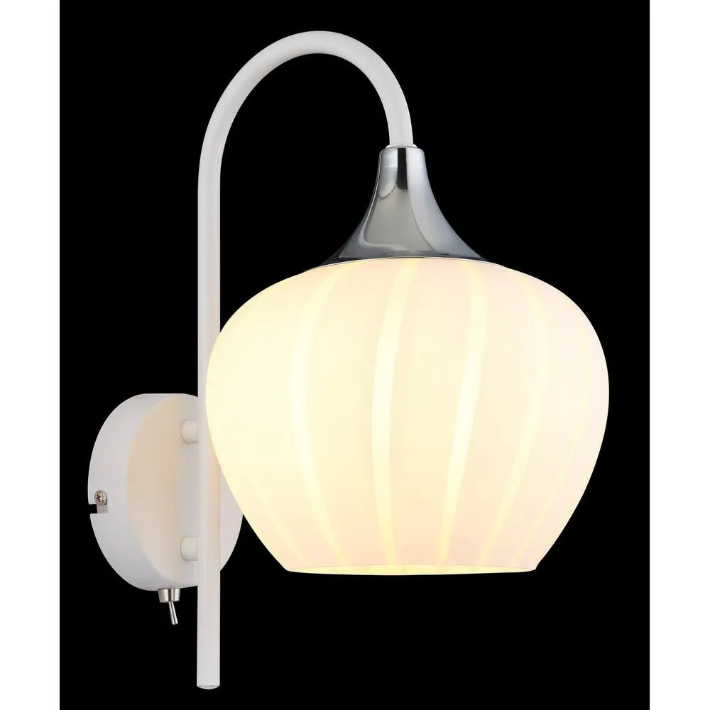 Netlighting Maxy Dome Wall Lamp White Matt Opal Glass Shade 1x E27 3