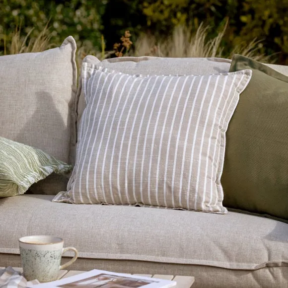 Hessle Stripe Outdoor Square Cushion 1