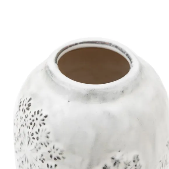 Cedar & Sage Meadow Embossed Ceramic Stone Vase 5