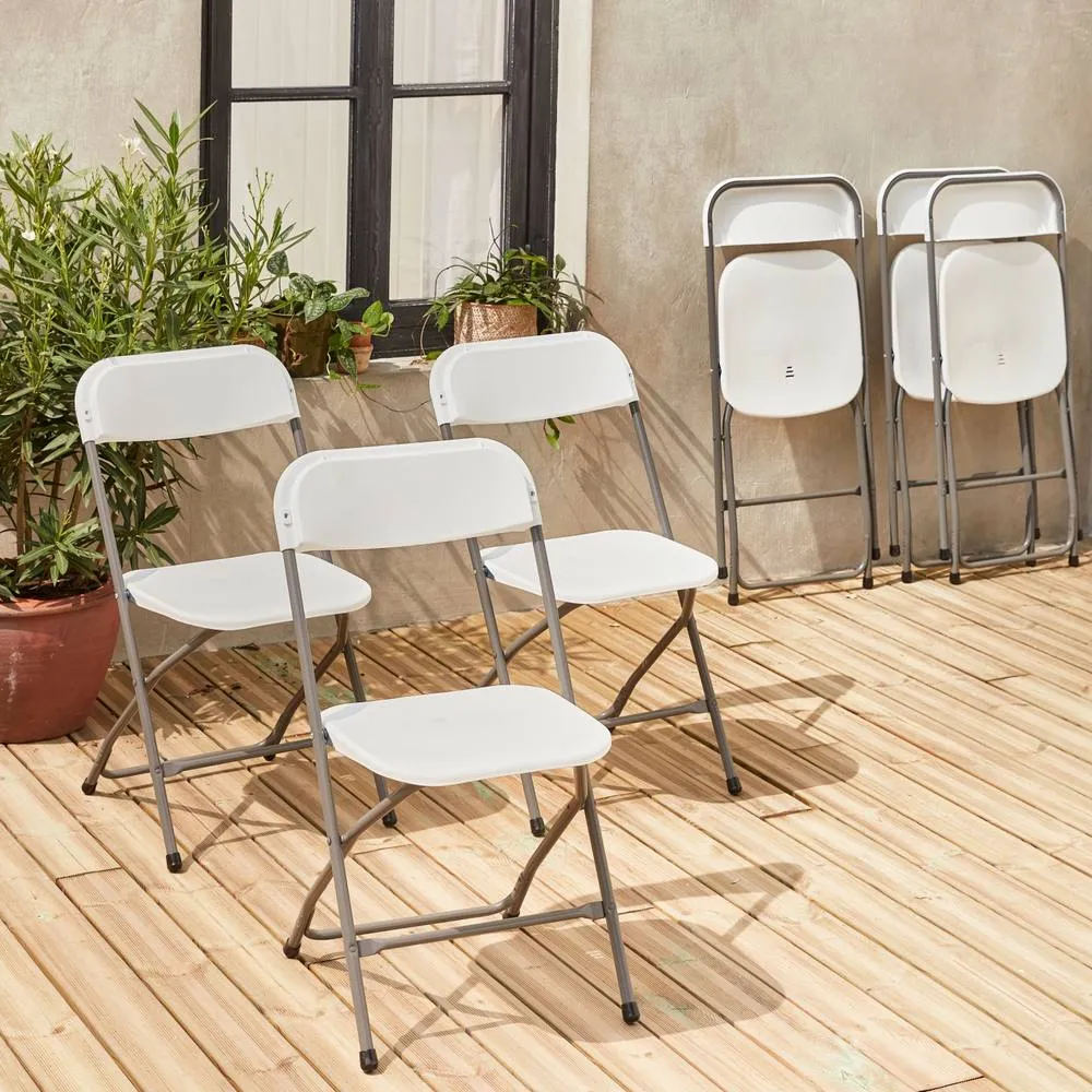 sweeek Set of 6 folding event chairs in White