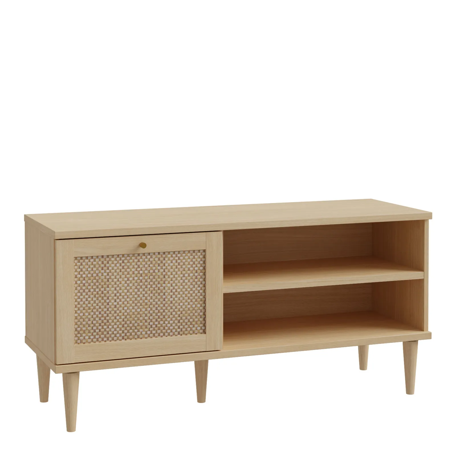 Furniture To Go Calasetta TV Unit in Rattan in Light Brown