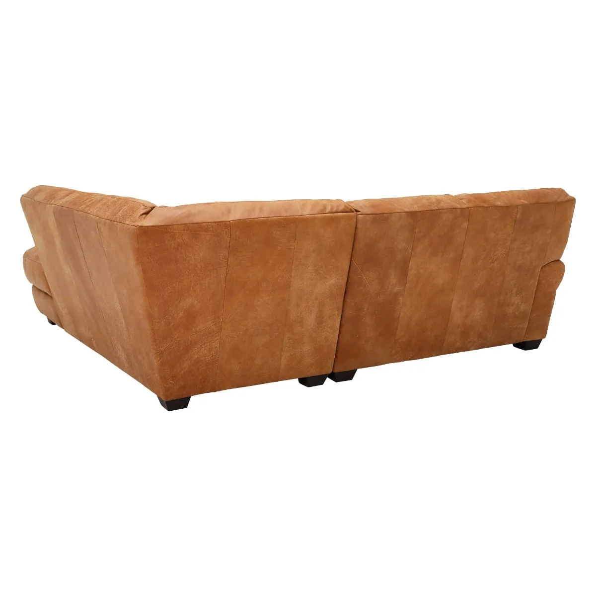 Houston Medium Corner Rhf Chaise Corner Sofa, Brown Leather | Barker & Stonehouse 6