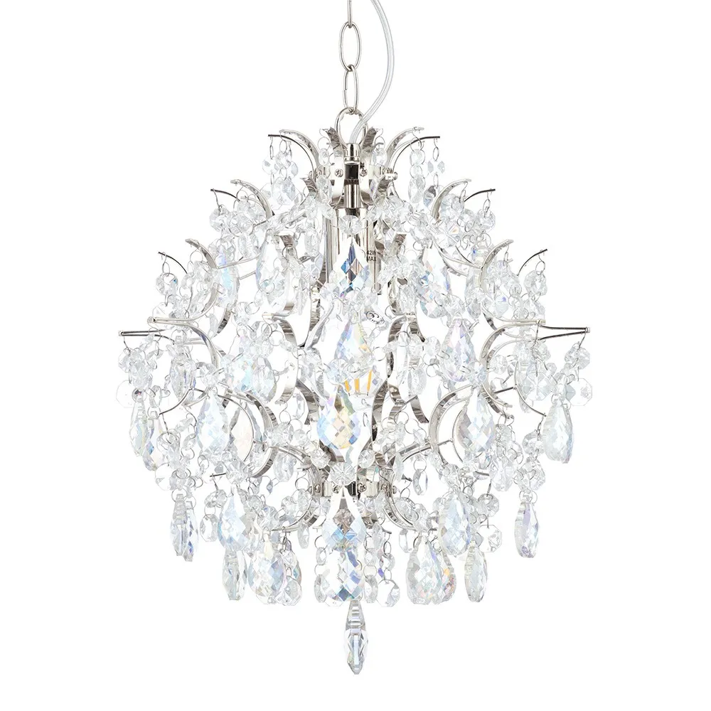 Lisa 1 Light Pendant, Nickel