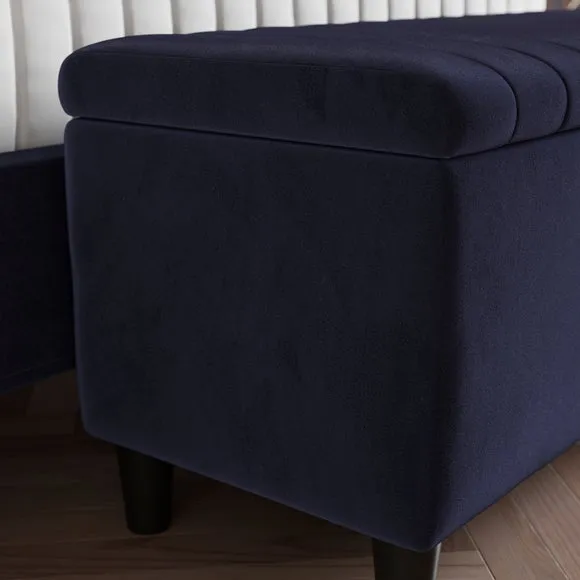 Alara Velvet End of Bed Storage Ottoman 4