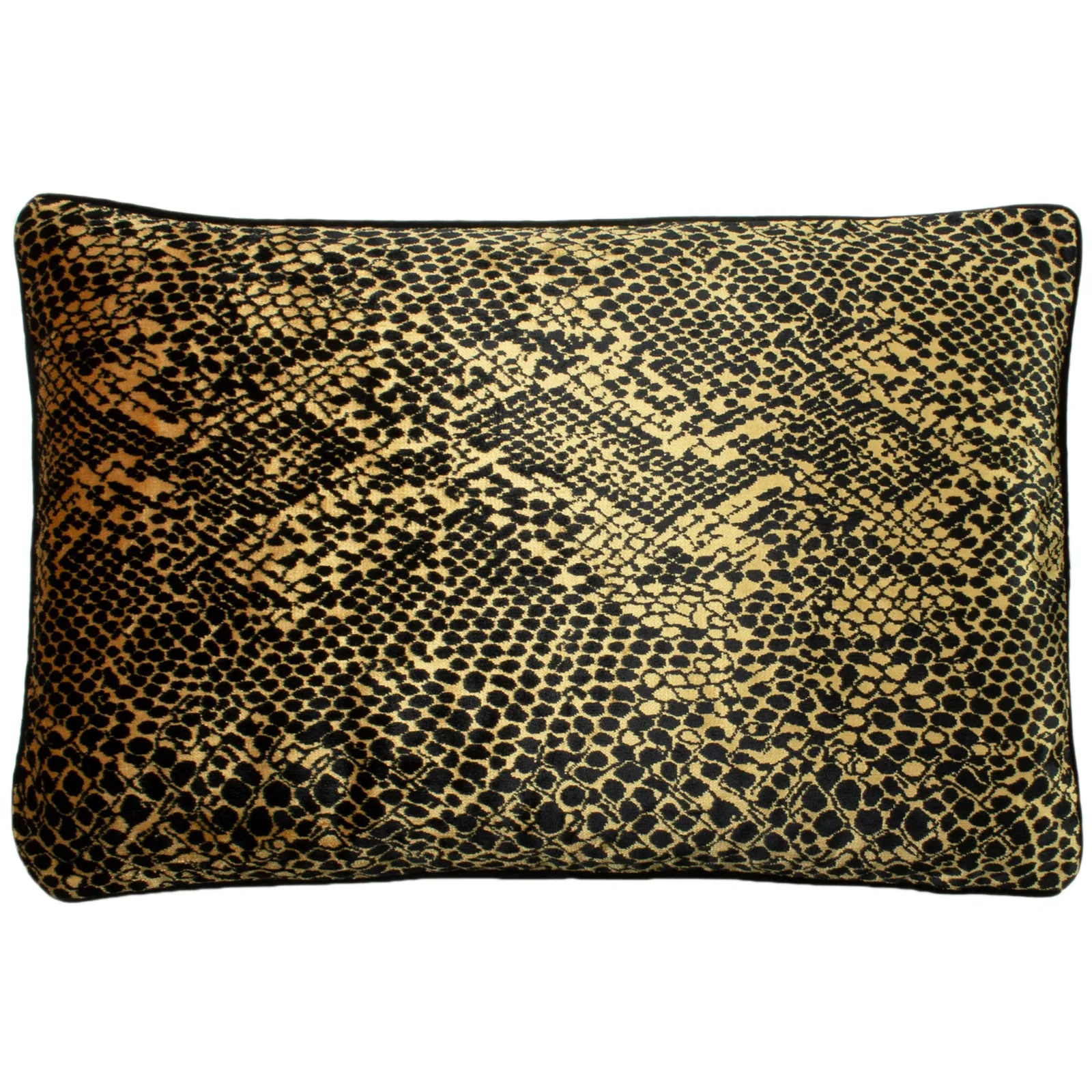 Paoletti Python Polyester Filled Cushion Polyester Gold, Gold