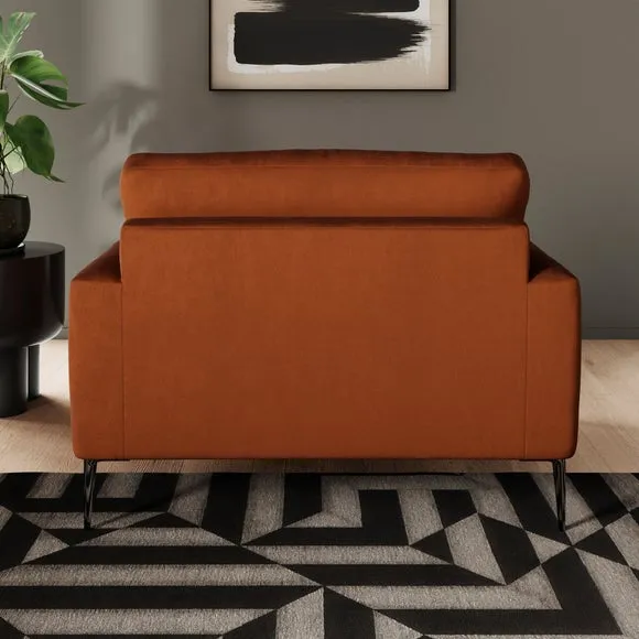 Lawson Matte Plush Velvet Snuggle Chair 3