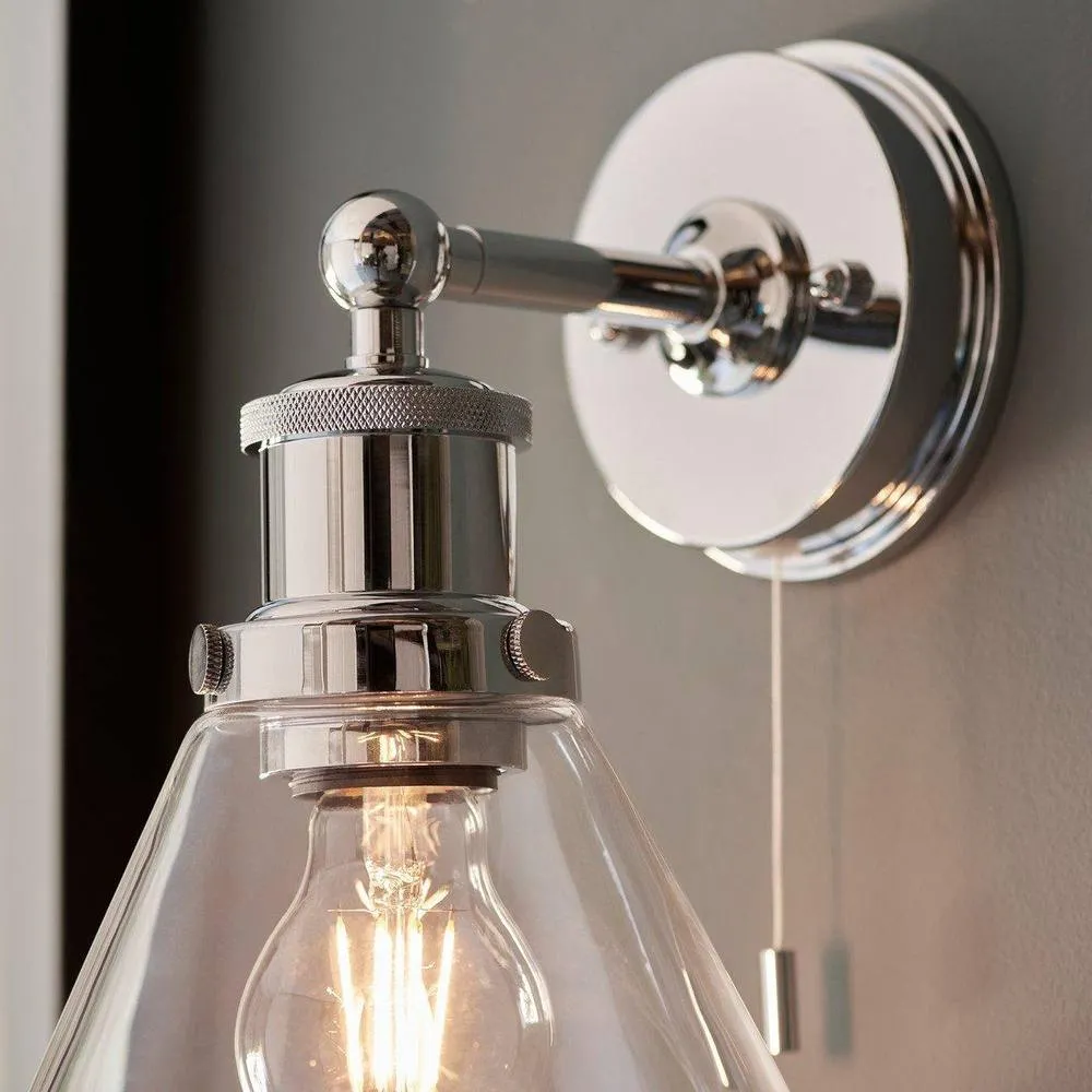 Netlighting 'CATANZARO' Non Dimmable Stylish Contemporary Bathroom Glass Wall Lamp in Grey 5