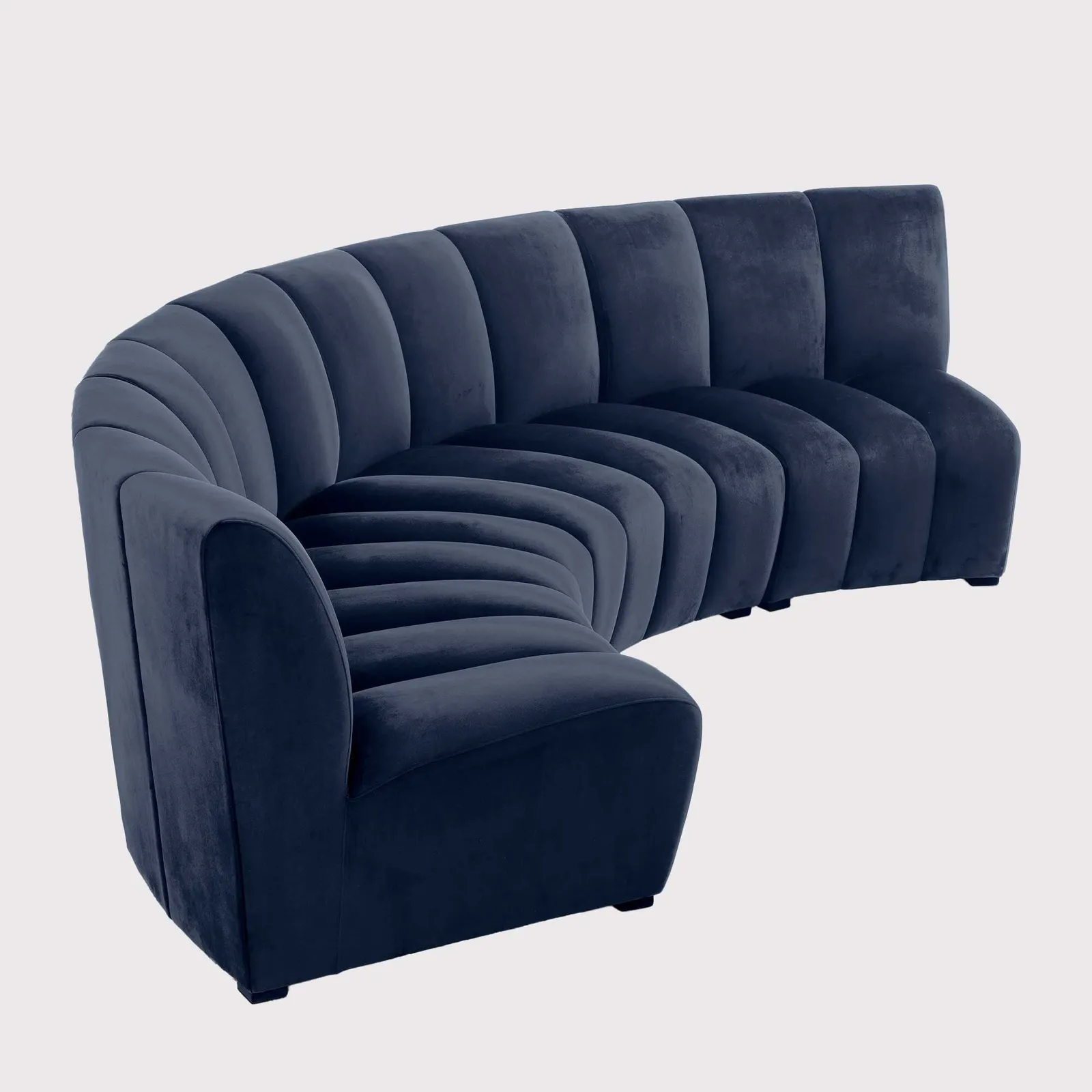 Eichholtz Lando Modular Sofa Midnight Blue, Navy Velvet | Barker & Stonehouse