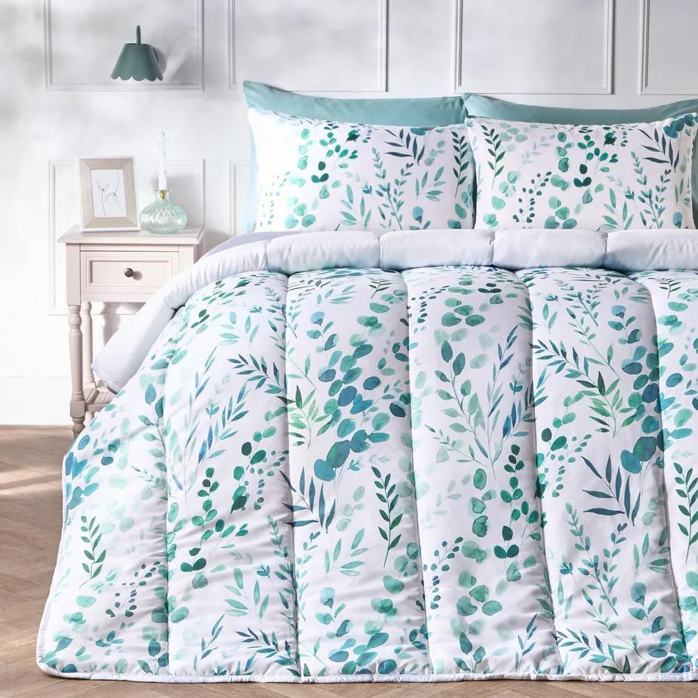 OHS Floral Coverless 10.5 TOG Duvet Set Pillowcase Quilted Cover