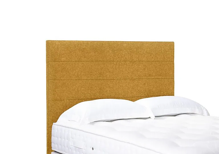 Artisan Collection Natsu High Floor Standing Headboard - Single - Tweed Mustard