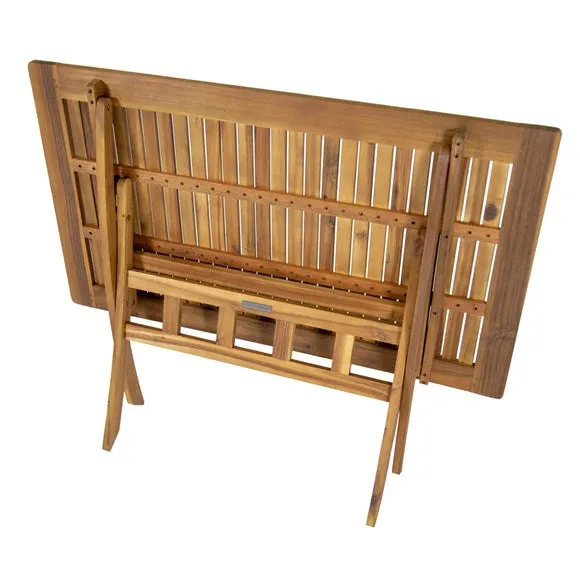 Acacia 4 Seater Rectangular Dining Set 4