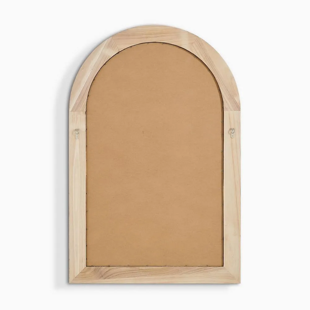 FurnitureboxUK Liora Walnut Wood Full Length 120x80cm Arch Mirror 5