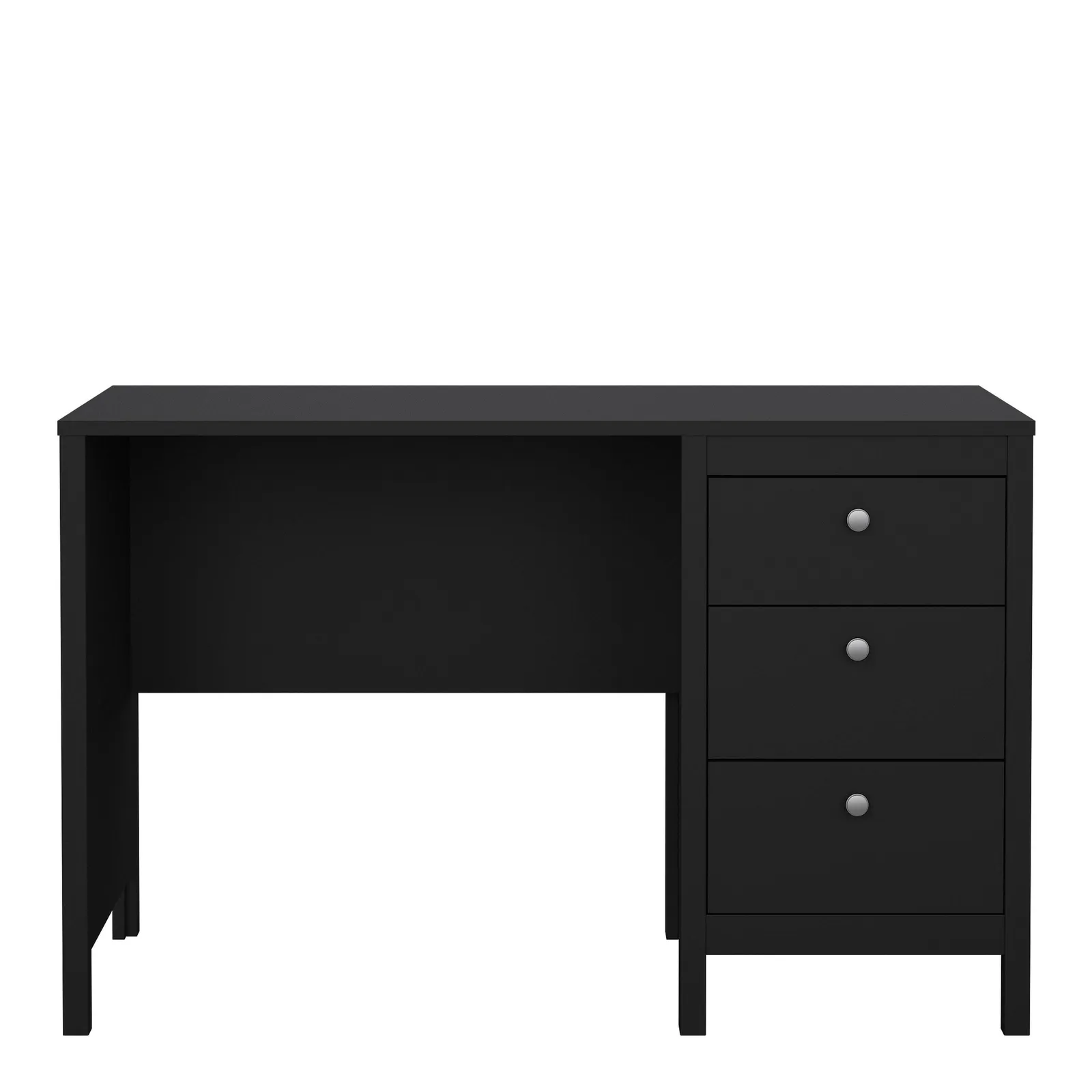 Furniture To Go Madrid Desk 3 Drawers in Black 2
