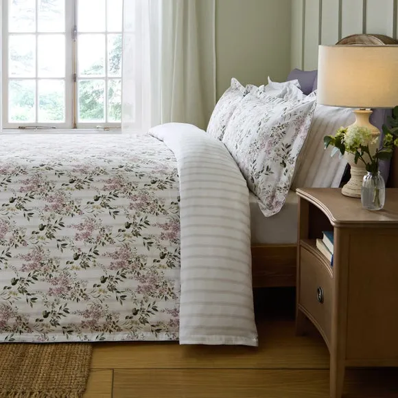 Dorma Hampton Stripe 100% Cotton Sateen Duvet Cover & Pillowcase Set 5