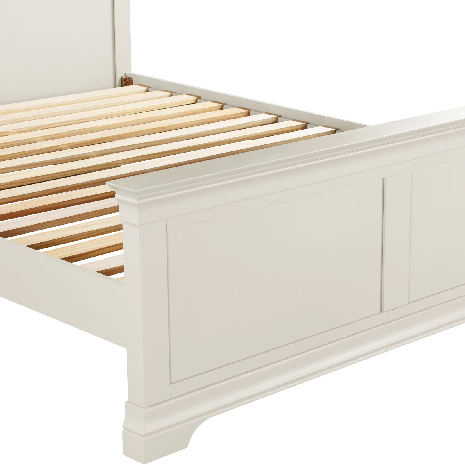 Seconique Bordeaux 5' Bed High Foot End (Part Assembled) in Ivory 6