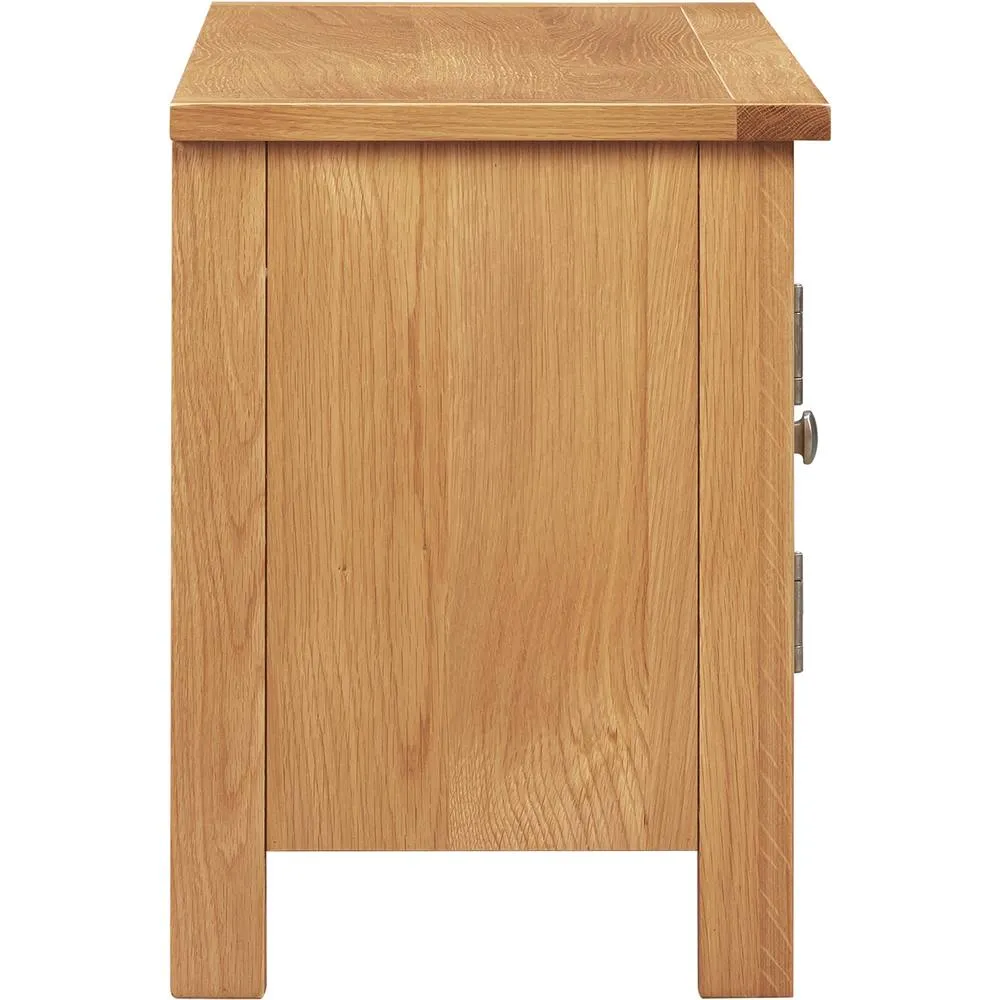 Seconique Cambridge 2 Door Tv Unit - Honey (Fully assembled) in Light Brown 5
