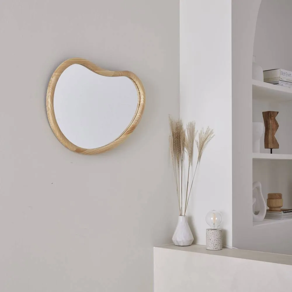 sweeek 65cm wooden mirror in Beige 4