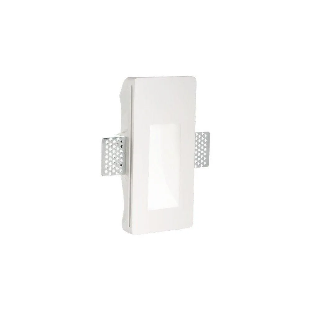 Netlighting Walky2 Integrated LED Plaster In Indoor Recessed Marker Wall Lamp 1 Light White 3000K