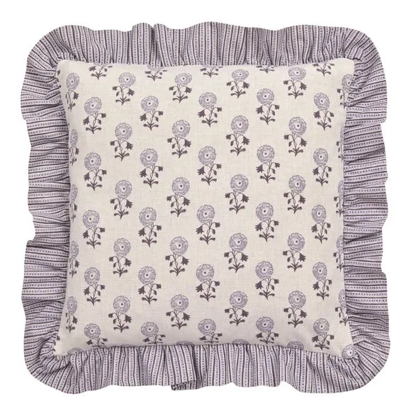 Lizzy Tile Frilled Square Cushion Cover 3