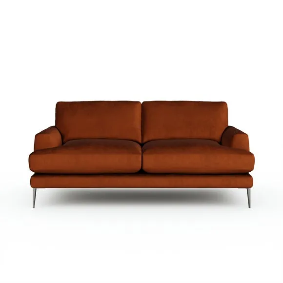 Lawson Matte Plush Velvet 3 Seater Sofa 6
