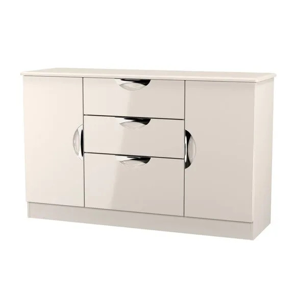 Rowe 2 Door 3 Drawer Wide Sideboard 4