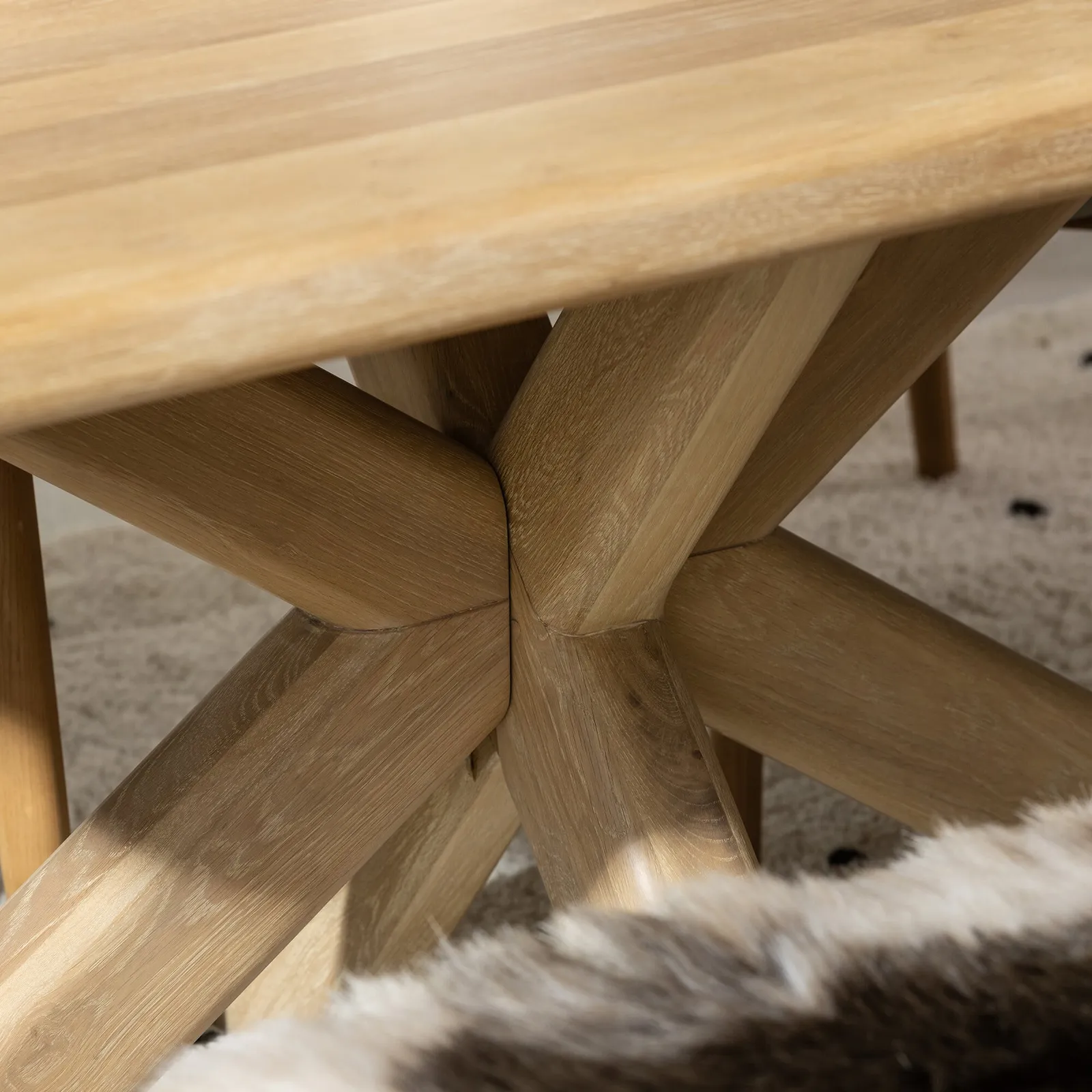 Folkstone Dining Table 200X100X77 Cm, Neutral Oak | Barker & Stonehouse 4