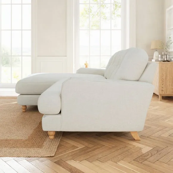 Martha Corner Chaise Chenille Soft Texture Sofa 3
