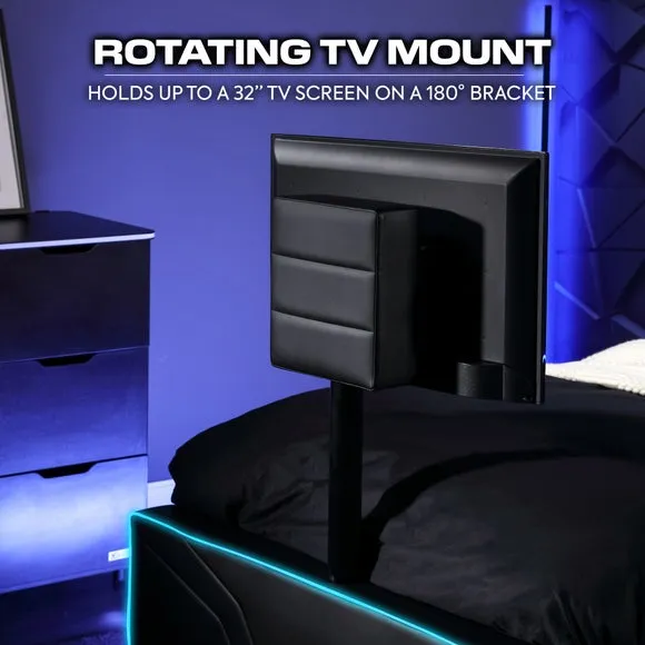 X Rocker Oracle Gaming TV Bed Frame with Neo Fibre LED 3