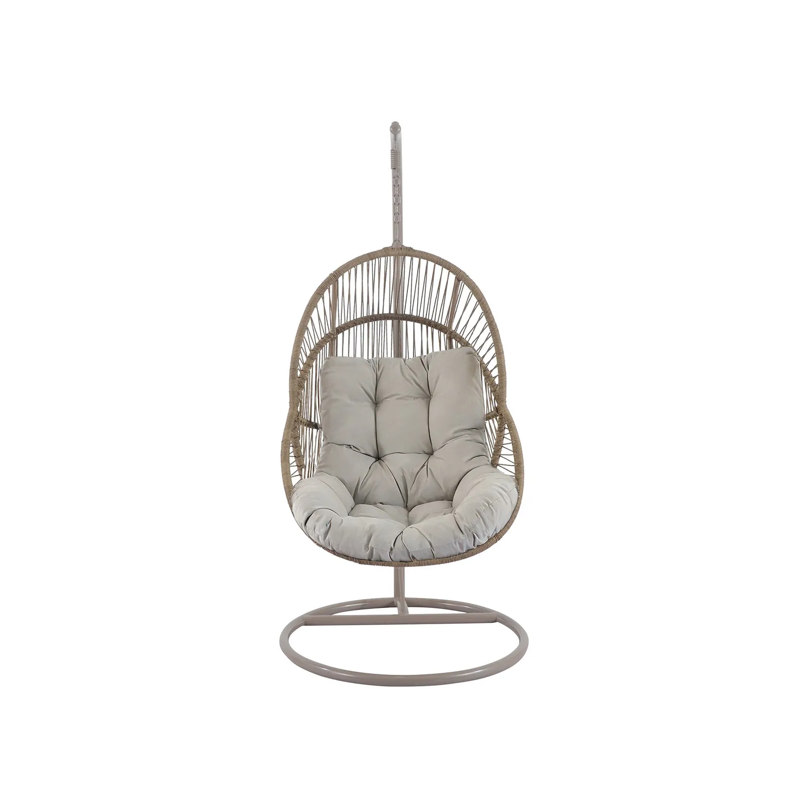 Valbrona Hanging Chair, Rattan, Neutral | Barker & Stonehouse 4