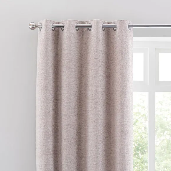 Textured Chenille Eyelet Curtains 1