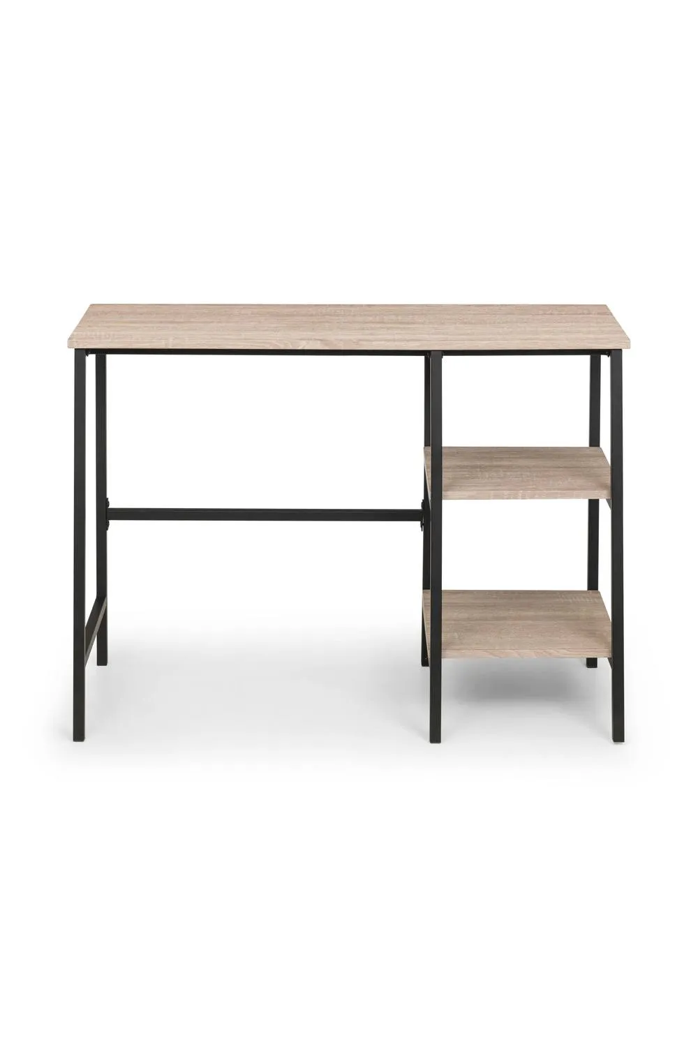 Julian Bowen Tribeca Desk with Shelves in Light Oak 5