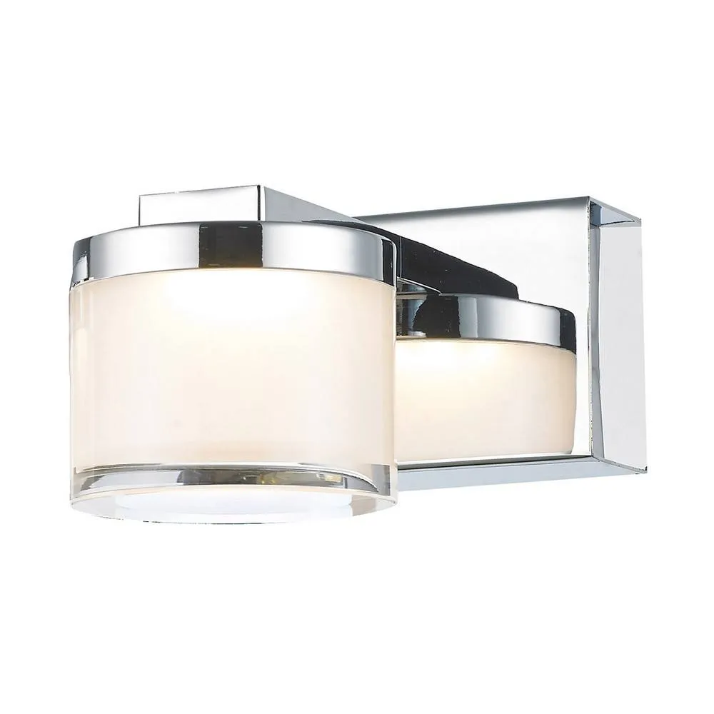 Netlighting Modern LED Wall Lamp Chrome Warm White 3000K 210lm in Silver