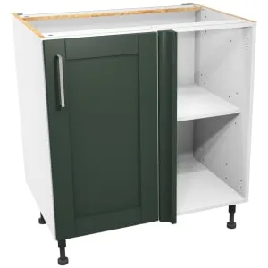 Wickes Ohio Forest Green Corner Base Unit - 800mm