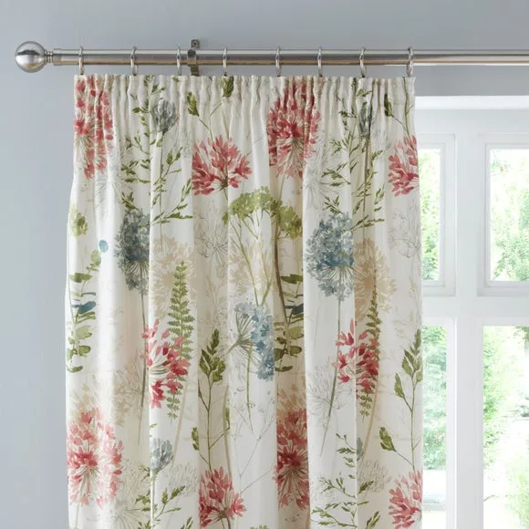Country Meadow Pencil Pleat Curtains