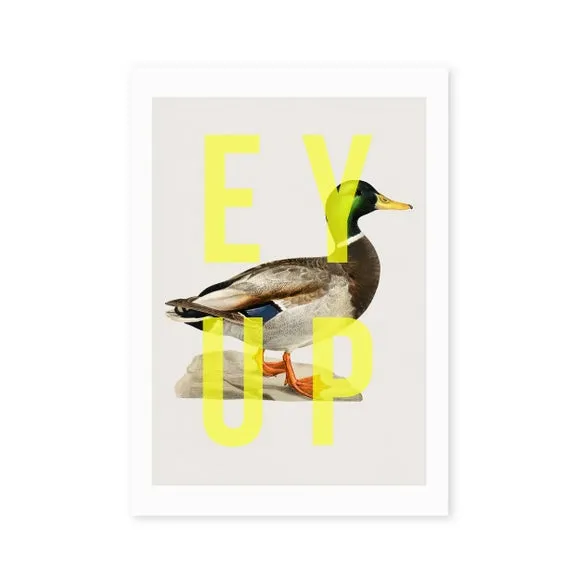 East End Prints Ey Up Duck Print 2