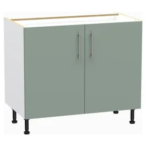 Wickes Orlando Reed Green Base Unit - 1000mm