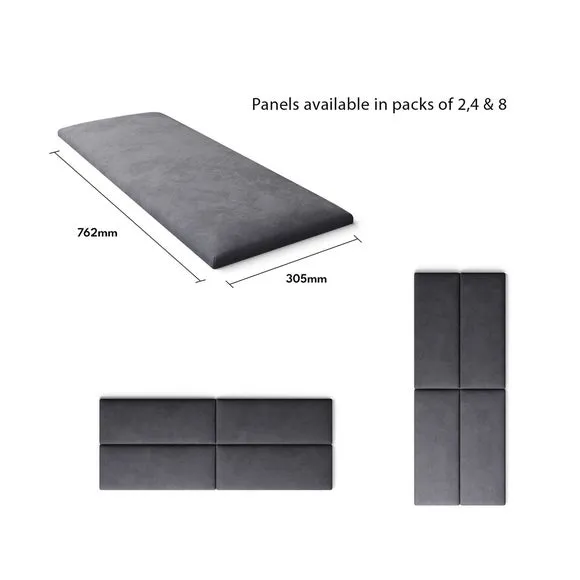 Aspire EasyMount Plush Velvet Upholstered Wall Panels 5