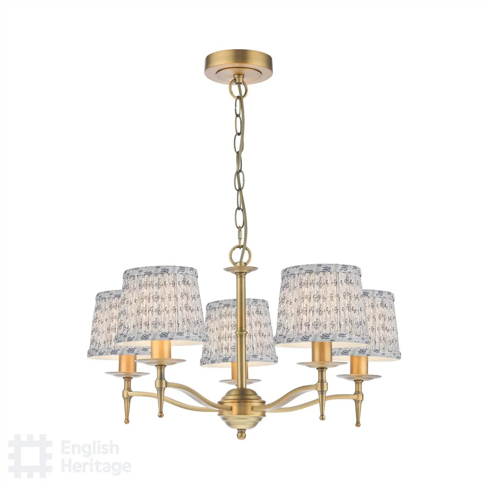 Marble Hill 5 Light Pendant, Gold Metal | Barker & Stonehouse