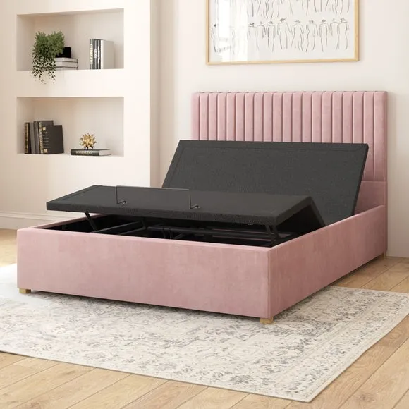 Grant Plush Velvet Adjustable Bed 4