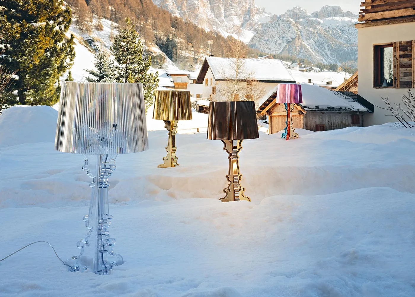 Kartell Bourgie Table Lamp Chrome Plated 3