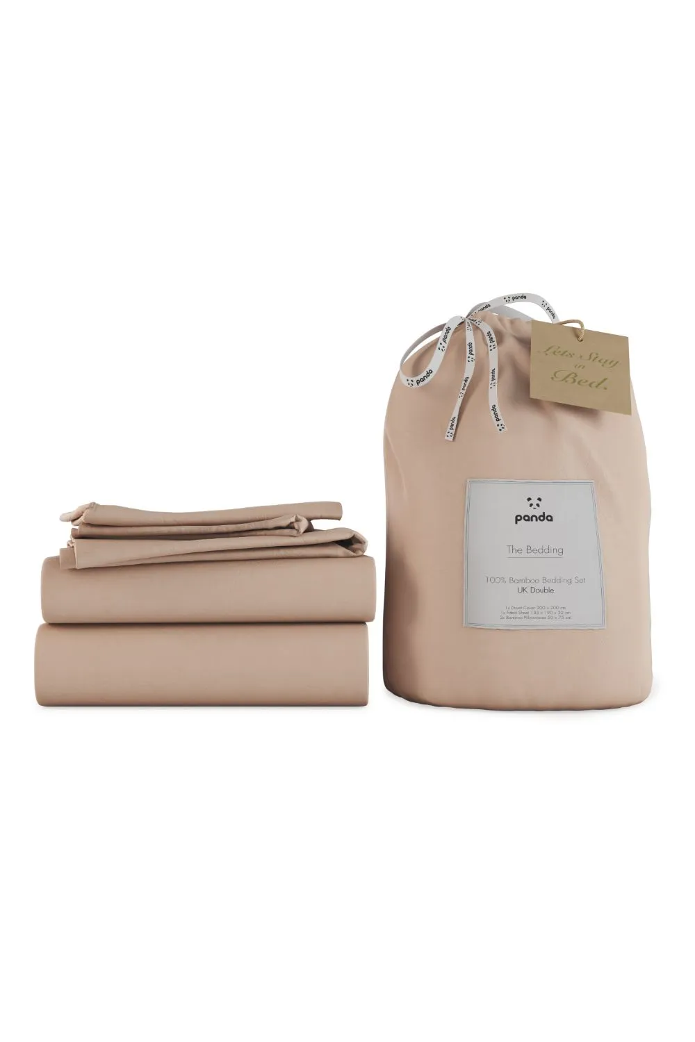 Panda London 100% Bamboo Duvet Cover in Dusty Pink 2