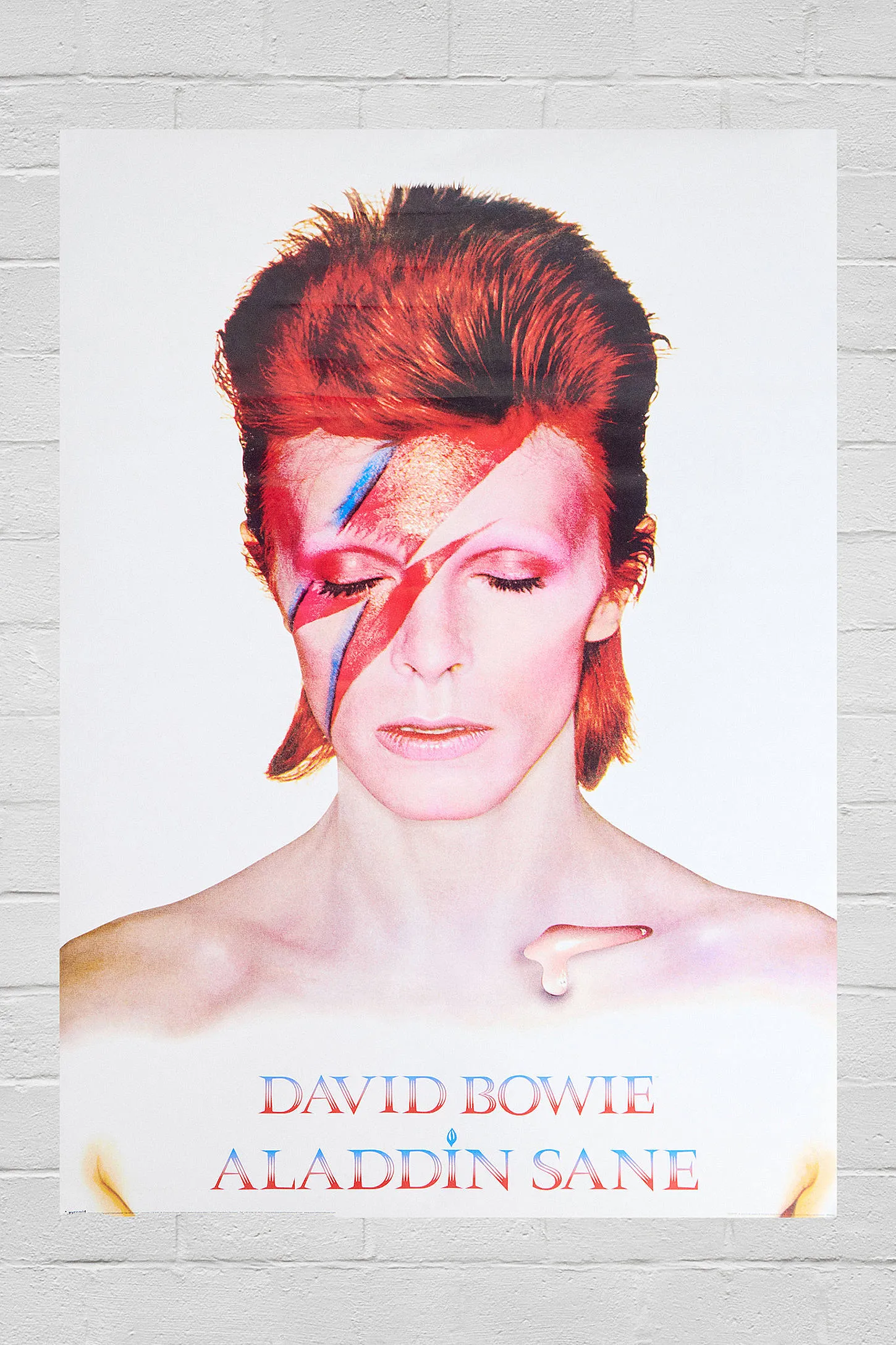 Aladdin Sane 60x91cm Wall Art Print - White