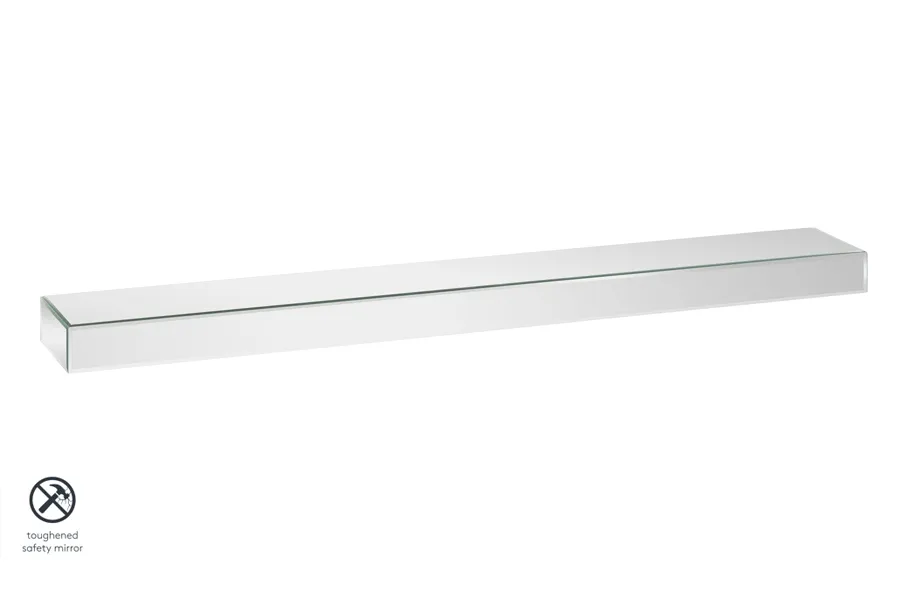Mirrored Floating Wall Shelf 120cm