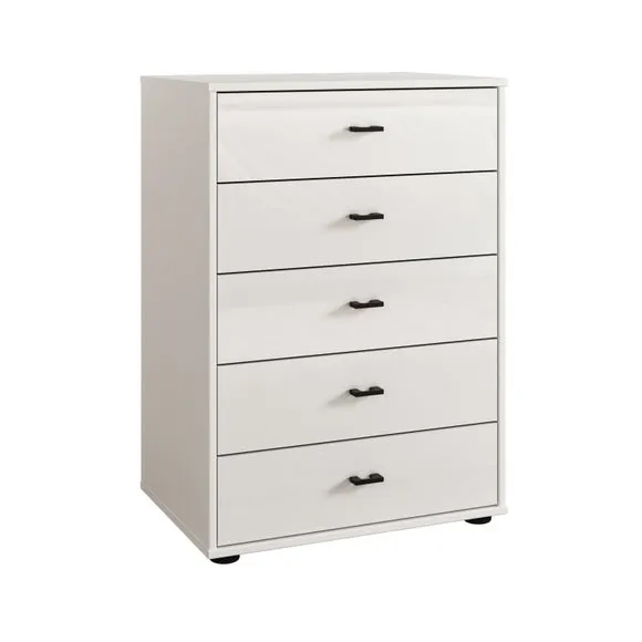 Wiemann Kahla Glass Fronted Small 5 Drawer Chest 3