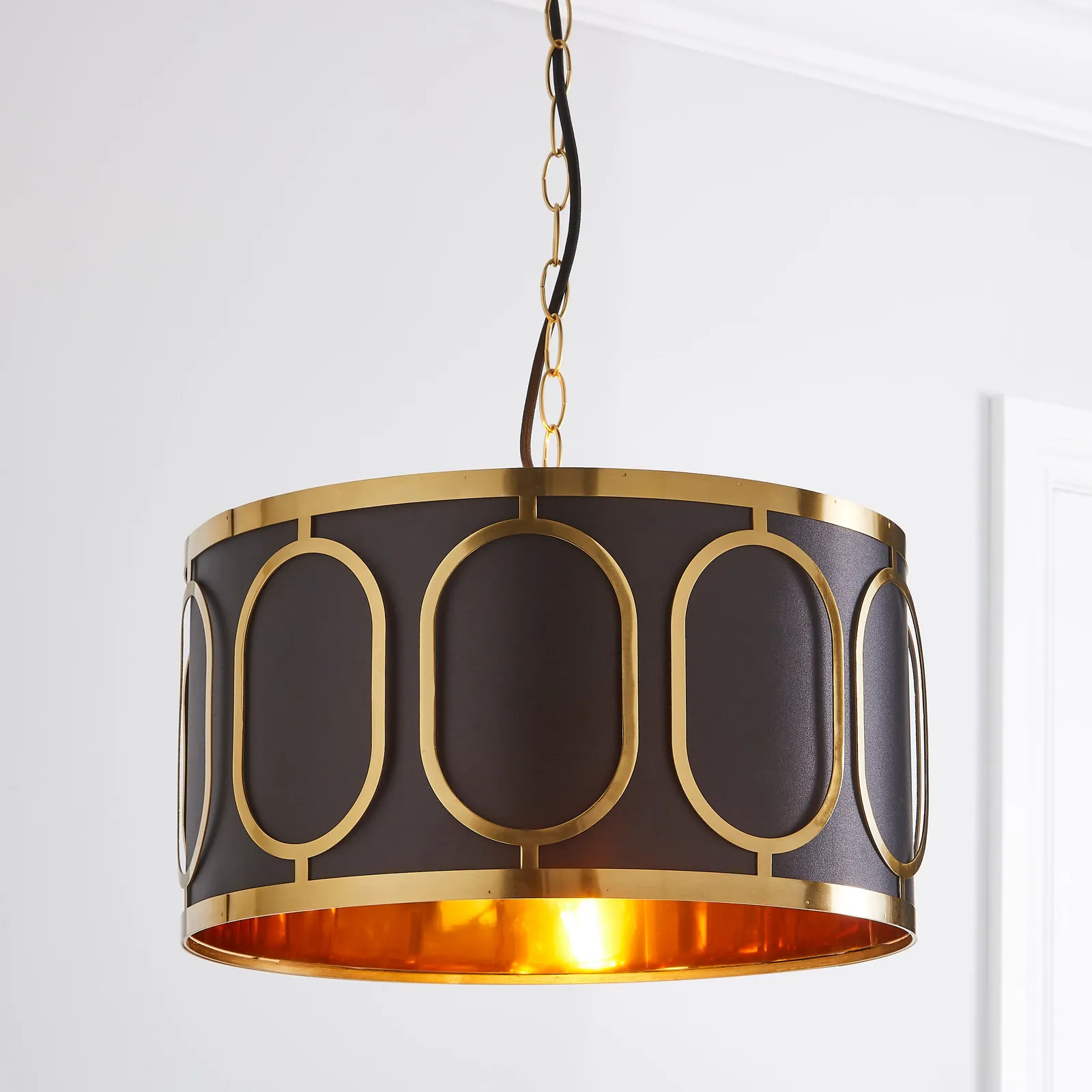 Hanna 1 Light Pendant Fitting Gold