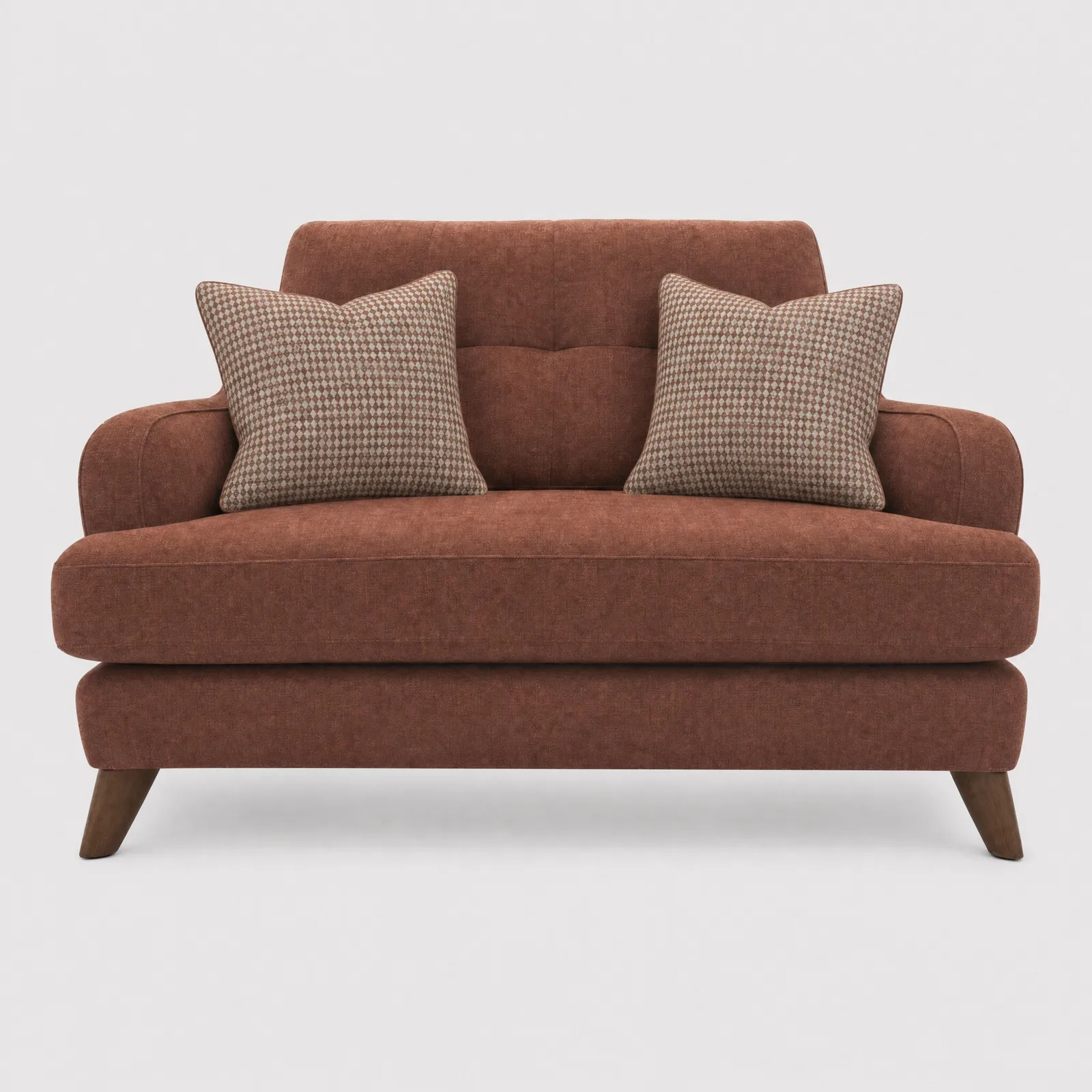 Loften Cuddler-Witton Brick.m Scats-Harley Brick Armchair, Red Fabric | Barker & Stonehouse
