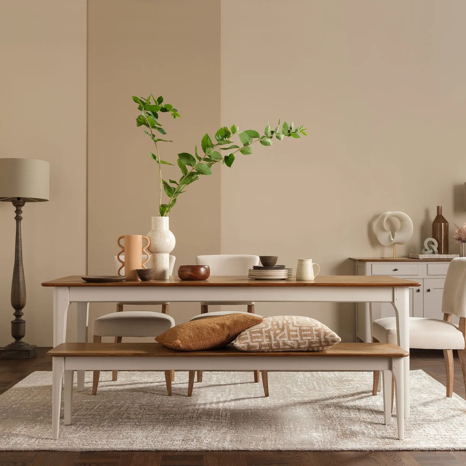 Otto Dining Chair, Neutral Fabric | Barker & Stonehouse 3